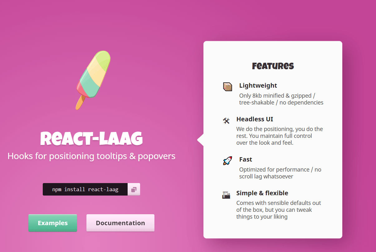 React Laag Hooks for Positioning Tooltips and Popovers